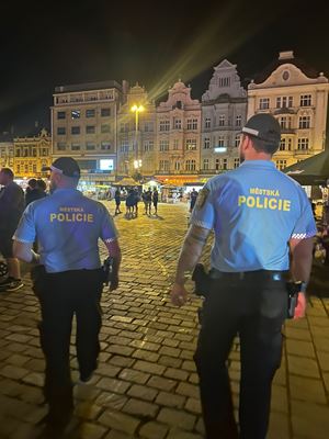 Strážníci dohlížejí na pořádek na Festivalu na ulici